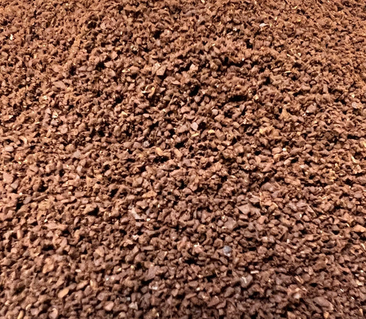 pile of roasted and ground coffee