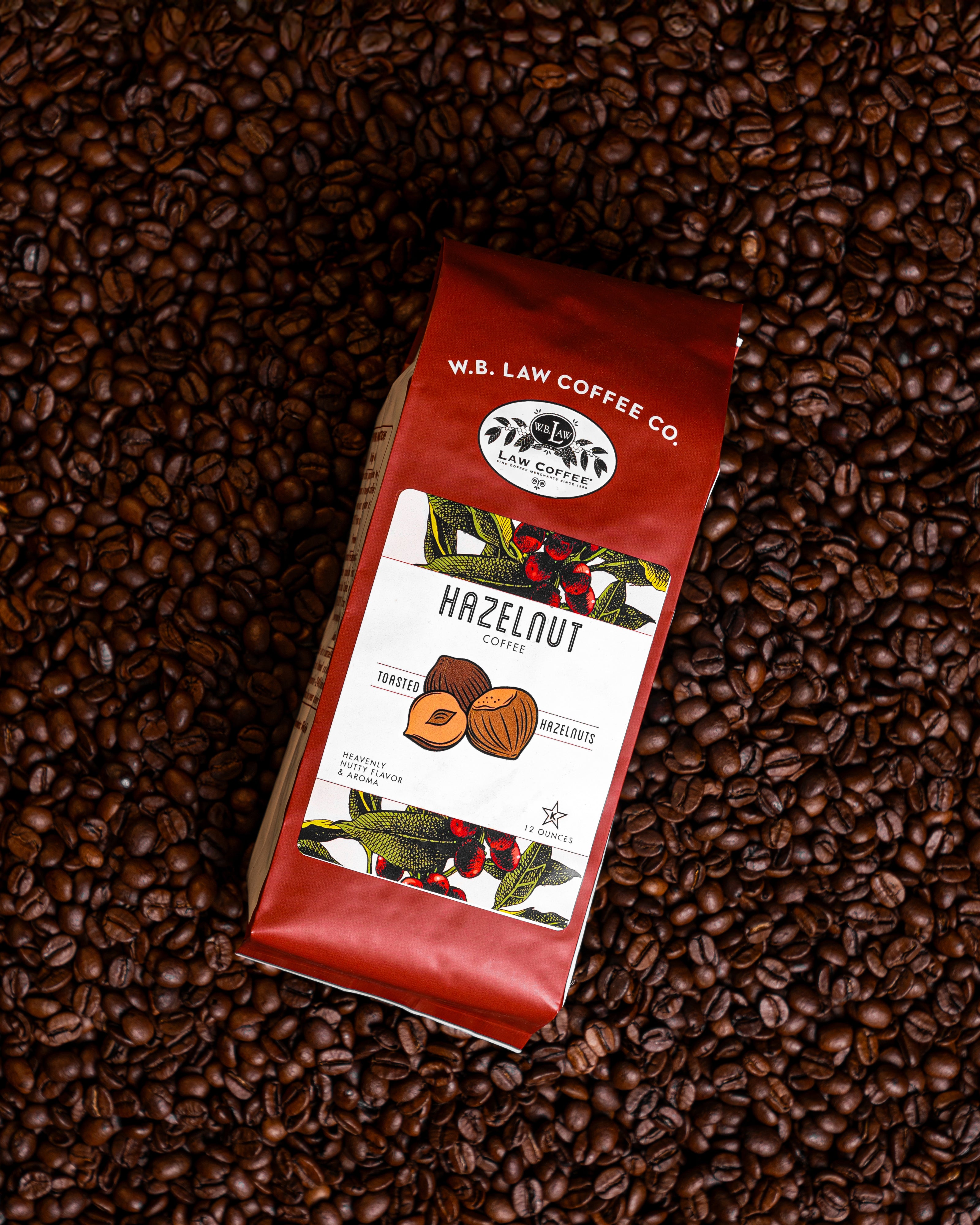 Hazelnut Coffee (12oz Bag) – WB Law Coffee Co.