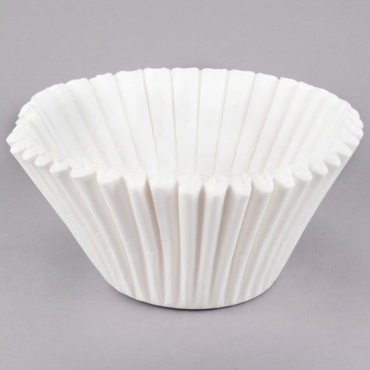 A white, pleated coffee filter designed for use in a 3-gallon coffee urn.